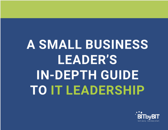 A small business leader's guide to IT Leadership